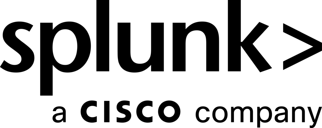 black company logo for Splunk a Cisco Company